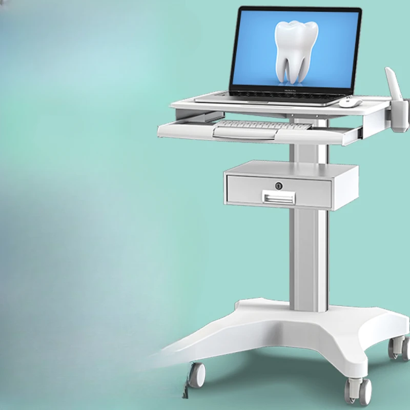 

Dental oral scanning oral scanner mobile wheeled cart notebook computer room