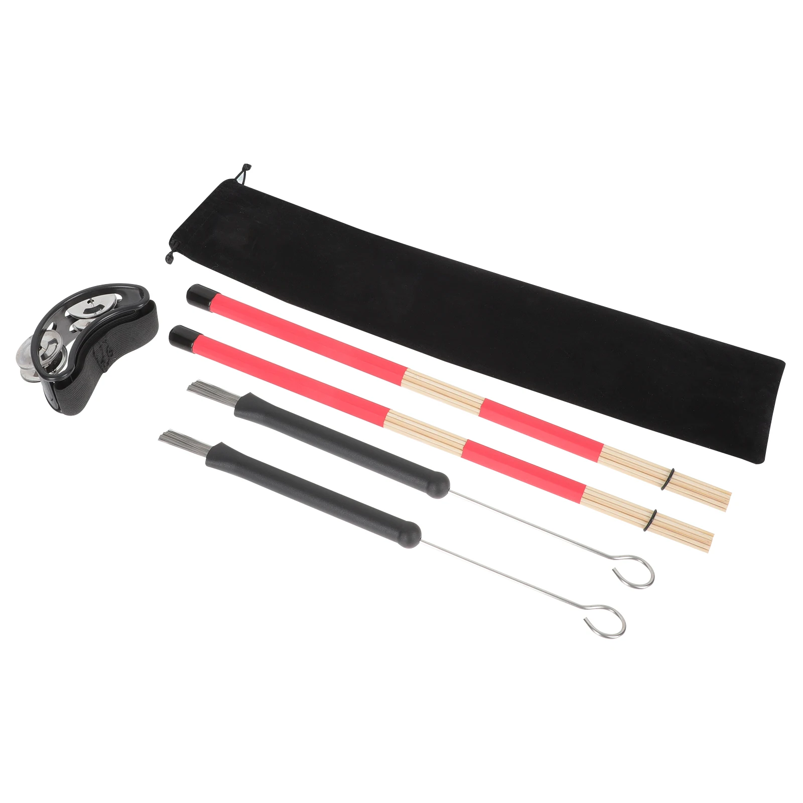 

1 set 1 Wire Brush Kit For Jazz Set Durable Drumstick Accessories Multi-Use Brush Stick Set Ideal Gift For Drum Lovers - Drum