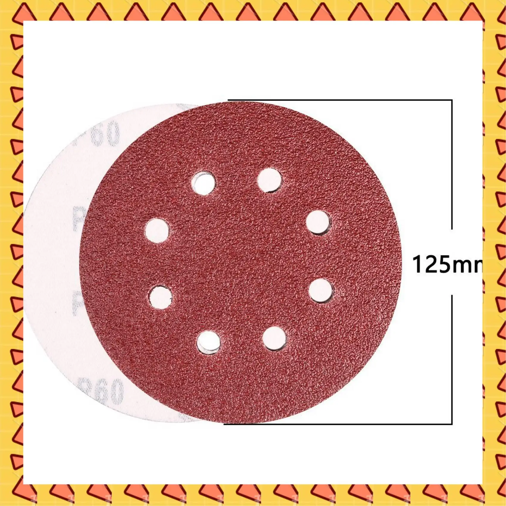 

A008 160PCS Sanding Discs Pads, 40 60 80 100 120 150 180 240 320 400 Grits 8-Holes Sandpaper Assorted