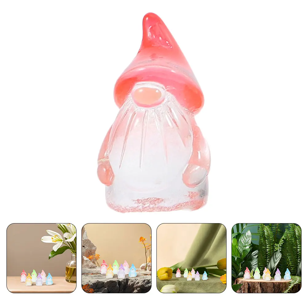 

60Pcs Mini Gnomes Glowindark Resin Statues Tiny Figurines Patio Yard Lawn Indoor Plant Pots Decor Gnome Statue