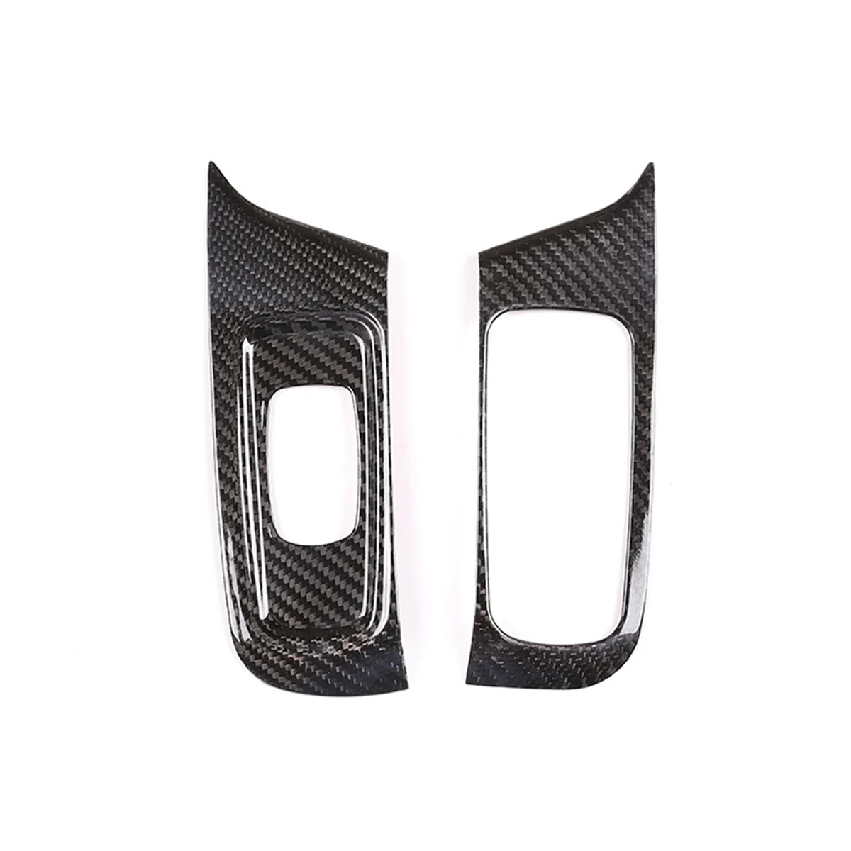 

For 718 2016-2019 2016-2018 Dry Carbon Fiber Car Window Lift Button Frame Trim Sticker Accessories