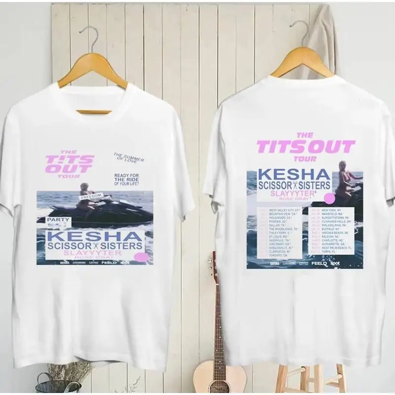 

Keshaaa The Tits Out Tour 2025 T Shirt Concert Merch Empowerment New