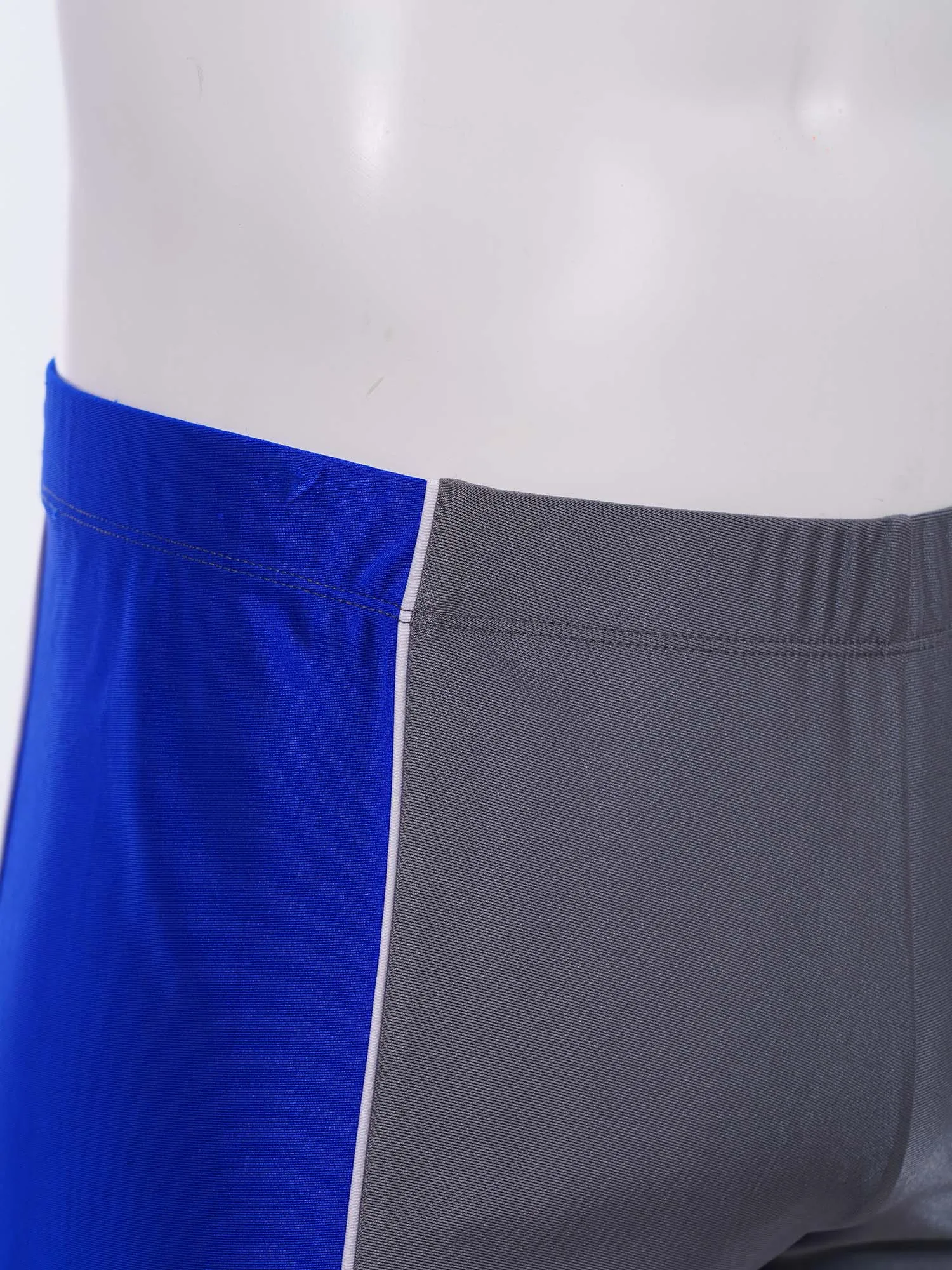 Mens Soft Elastic Waistband Color Block Patchwork Shorts for Cycling Swimming Running Workout Exercise Beach Pool Party Swimwear