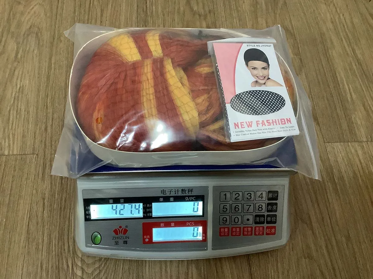 شعر مستعار أنيمي كوسبلاي غروب الشمس لامع طويل مجعد أحمر برتقالي أصفر للنساء والفتيات لحفلات الهالوين