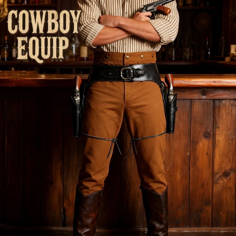 

Средневековый кожаный ремень викингов, двойной ремень для ролевых игр, регулируемый ремень в стиле стимпанк в стиле Ренессанс