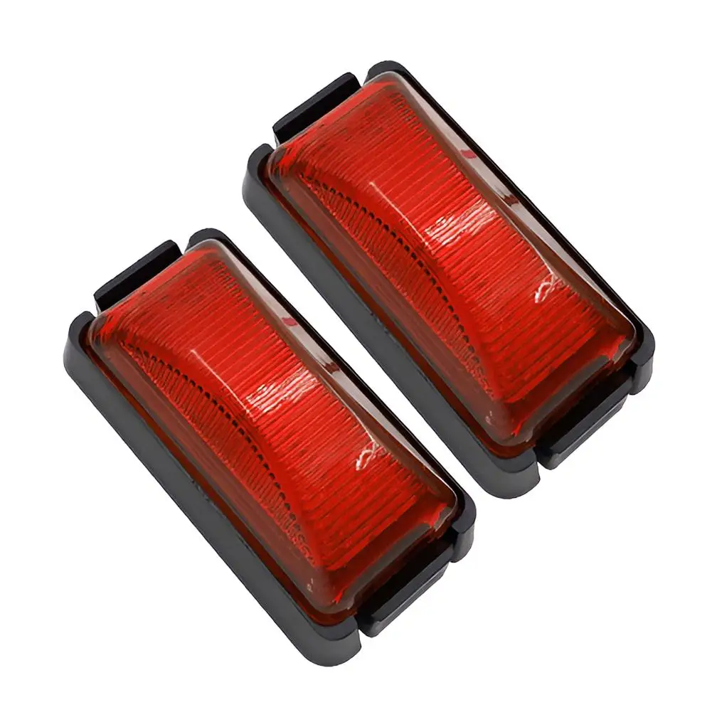 

2 шт. 10 В-30 В 6-светодиодный красный боковой габаритный фонарь, универсальный для автомобиля, внедорожника, фургона, грузовика, автофургона, автобуса, лодки, прицепа, грузовика
