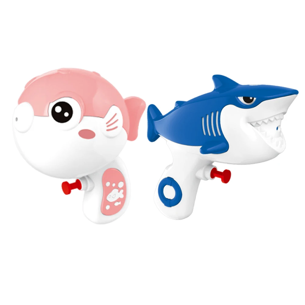 2 Stuks Haai Kogelvis Waterpistolen Kinderen Zomer Strand Zwembad Party Gunsten Outdoor Spelen Soaker Cool Geschenken Jongens Water Speelgoed voor Peuters