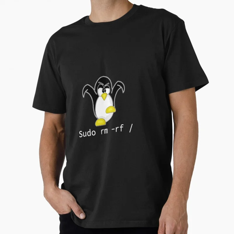 توكس لينكس البطريق مضحك هدية تي شيرت لمهندس البرمجيات الجرافيك الملابس المطور الفكاهة كبيرة الحجم بلايز S-6XL 100% القطن المحملة #1