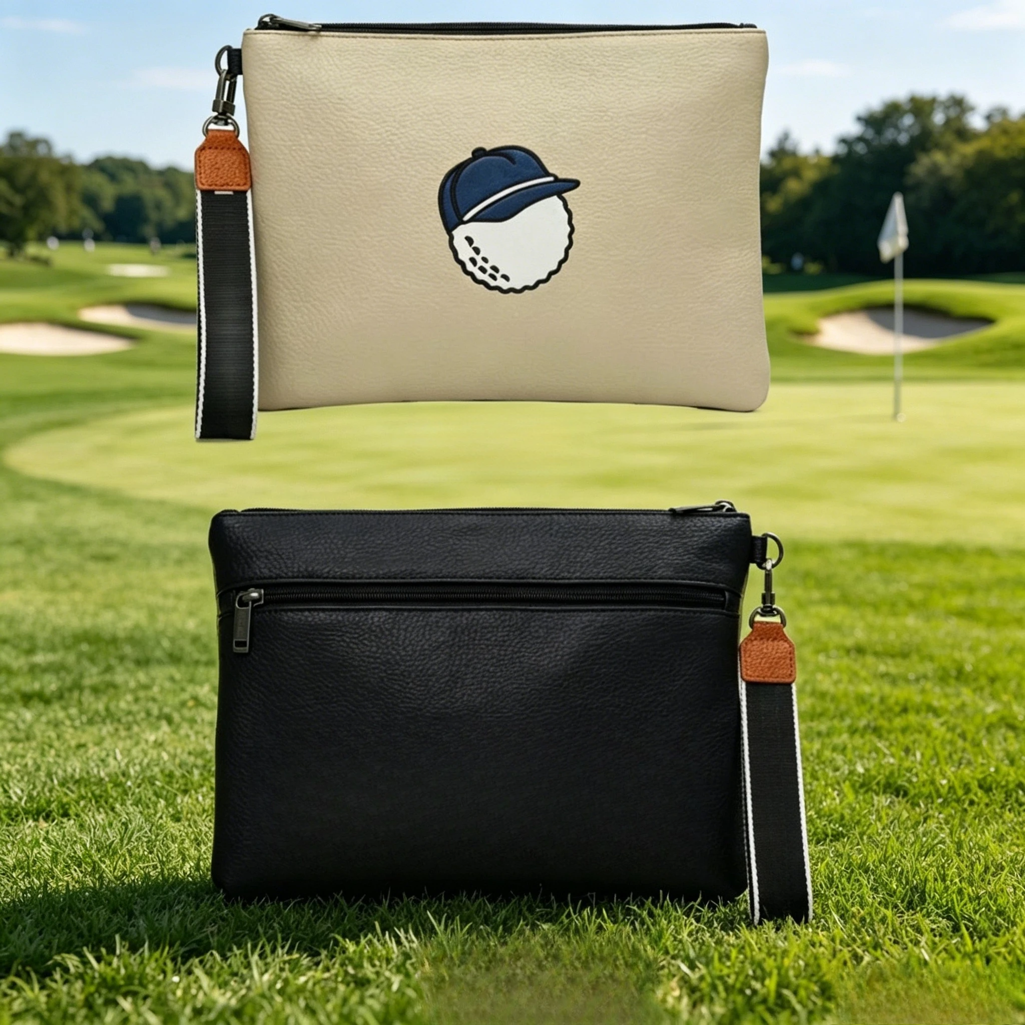 

Unisex Golf Handbag Ultra Light Waterproof Course Organizer Pouch Durable Fashion Sports Wristlet Clutch Bag for Ball Tees
