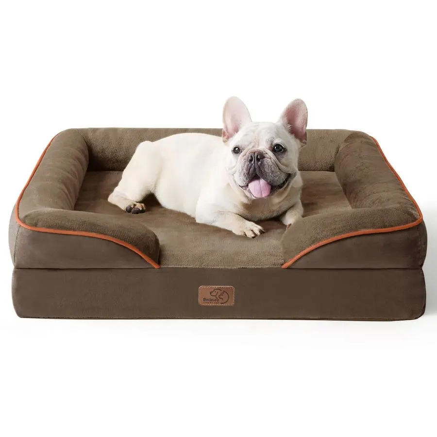 

Orthopedic Dog Bed Medium Size Dogs Washable Medium Dog Cat Bed Waterproof, Comfort Pet Couch Sofa with Washable Removable Cove