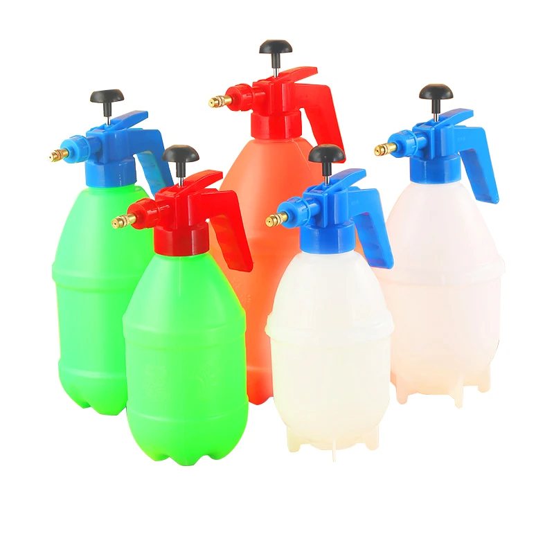 1PCS Color Random 2L Gardening Watering Household Cleaning Sprinkler Manual Air Pressure Explosion-proof Watering Can