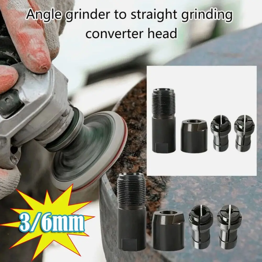 3/6mm Angles Grinders Attachment Multi-function Durable Electric Angle Grinder Conversion Head Adapter Chuck
