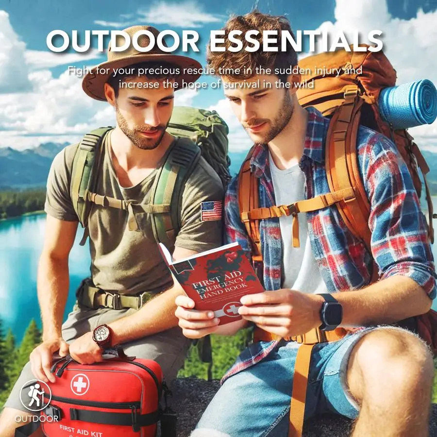 مجموعة الإسعافات الأولية المكونة من قطعة، مجموعات طبية مدمجة مقاومة للماء ومنظمة جيدًا لأي حالات الطوارئ، مثالية للمنزل والمكتب، C #3