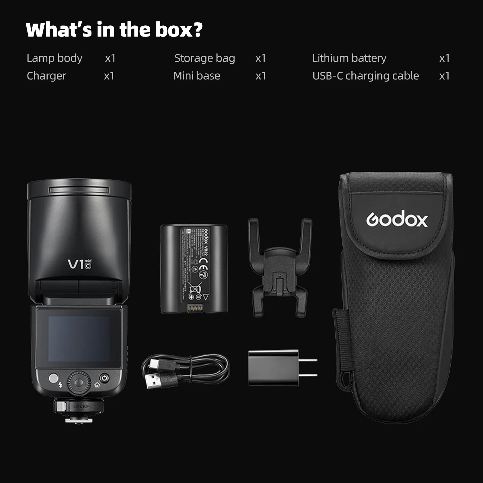 New Godox V1 Mid Sp…