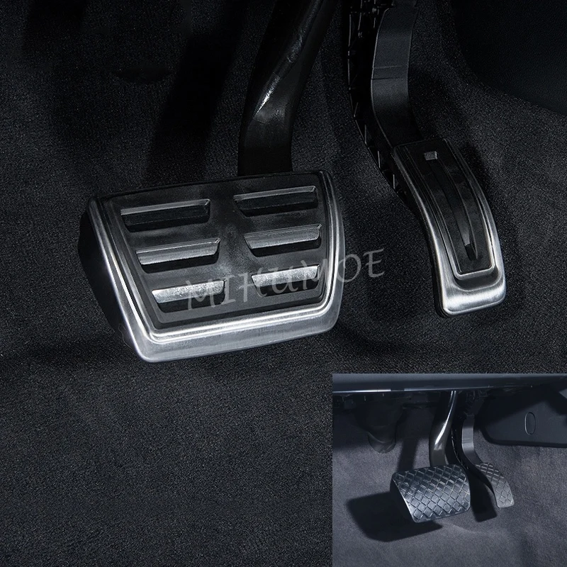 For Audi A4 A5 A6 A7 A8 B8 C7 Q5 Porsche Macan LHD Stainless Steel Car Gas Brake Pedal Cover