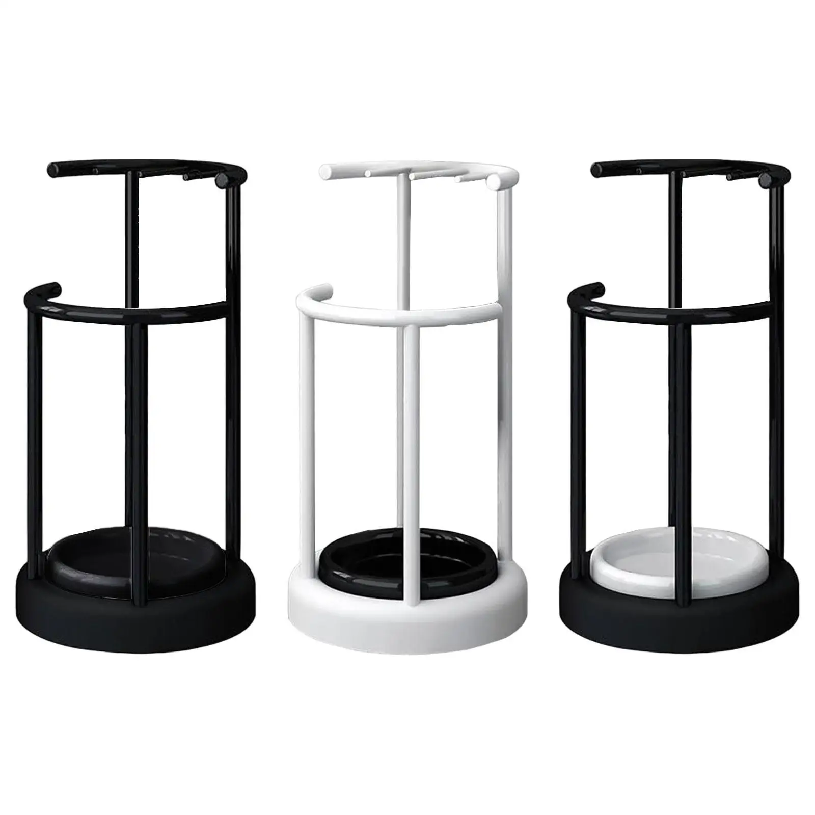 Metal Umbrella Stand Rack Multifunction Sturdy Walking Sticks Holder Umbrella Organizer for Hallway Garage Office Hotel Corridor