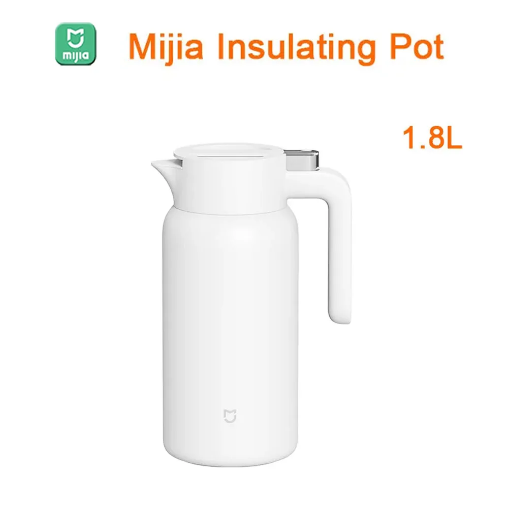 

Original Mijia Thermos Kettle 1.8L Large Capacity Long-Lasting Cups Lock Cold 316L Stainless Steel Inner Liner Home Baby