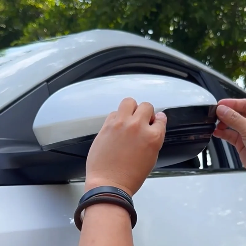 لنيسان سنترا سيلفي B18 2023 2024 2025 مرآة الرؤية الخلفية شريط زخرفي اكسسوارات حماية الديكور الخارجي للسيارة