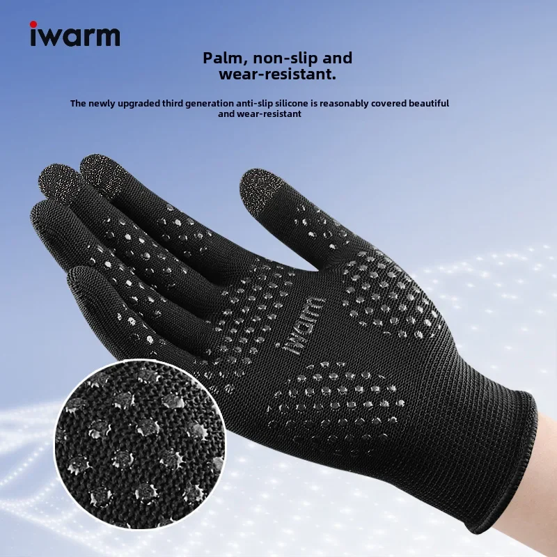 Iwarm Ciepłe rękawice przeciwsłoneczne dla mężczyzn Kobiety Outdoor Summer Anti Uv Zapobiegają antypoślizgowi Rękawice jeździeckie z ekranem