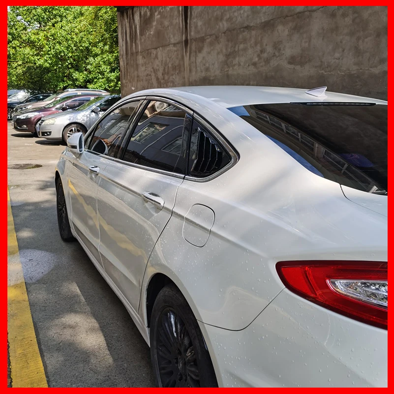 

Аксессуары для стайлинга автомобилей для Ford Mondeo Fusion Sedan 2013 ~ 2021 года, жалюзи заднего стекла, молдинг, вентиляционная крышка, накладка