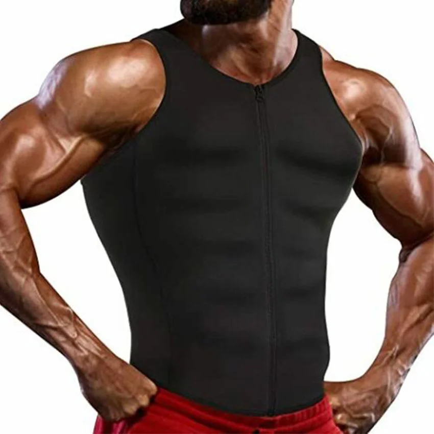 Mens Waist Corset Sweat Slimming Belt Sauna Vest Belly Underwear Fat Burner Chest Abdominal Binder Reductive Girdle Body Shaper