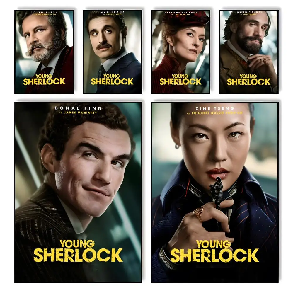 Wisdom Y-Young SherlockS Poster autocollant, impression artistique élégante, décoration murale pour la maison