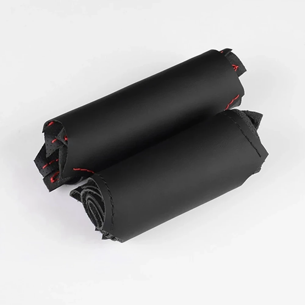 Car Steering Wheel Braid Cover Black Artificial Leather