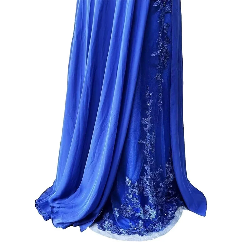 Vestidos para madre del novio con apliques de lentejuelas para mujer con manga y cuello en V, vestidos de gasa para madre de la novia