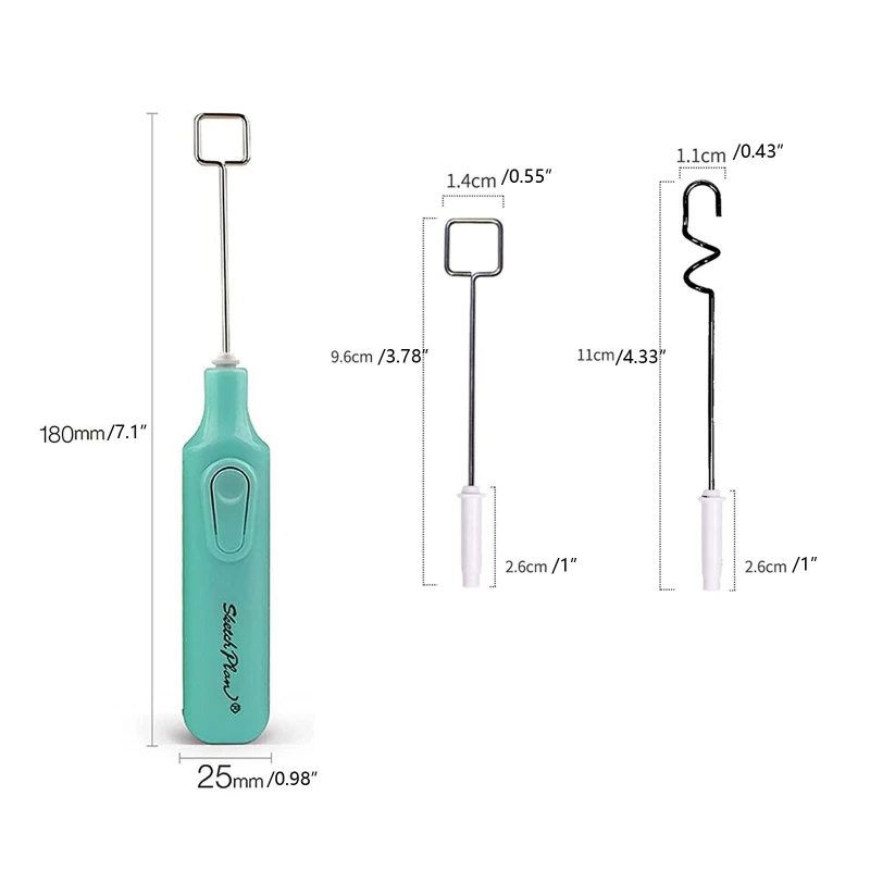 Epoxy Resin Stirrer for Crafts Tumbler Replaceable Electric Tumbler Mixer Handheld  Operated Epoxy Mixing  Dropshipping