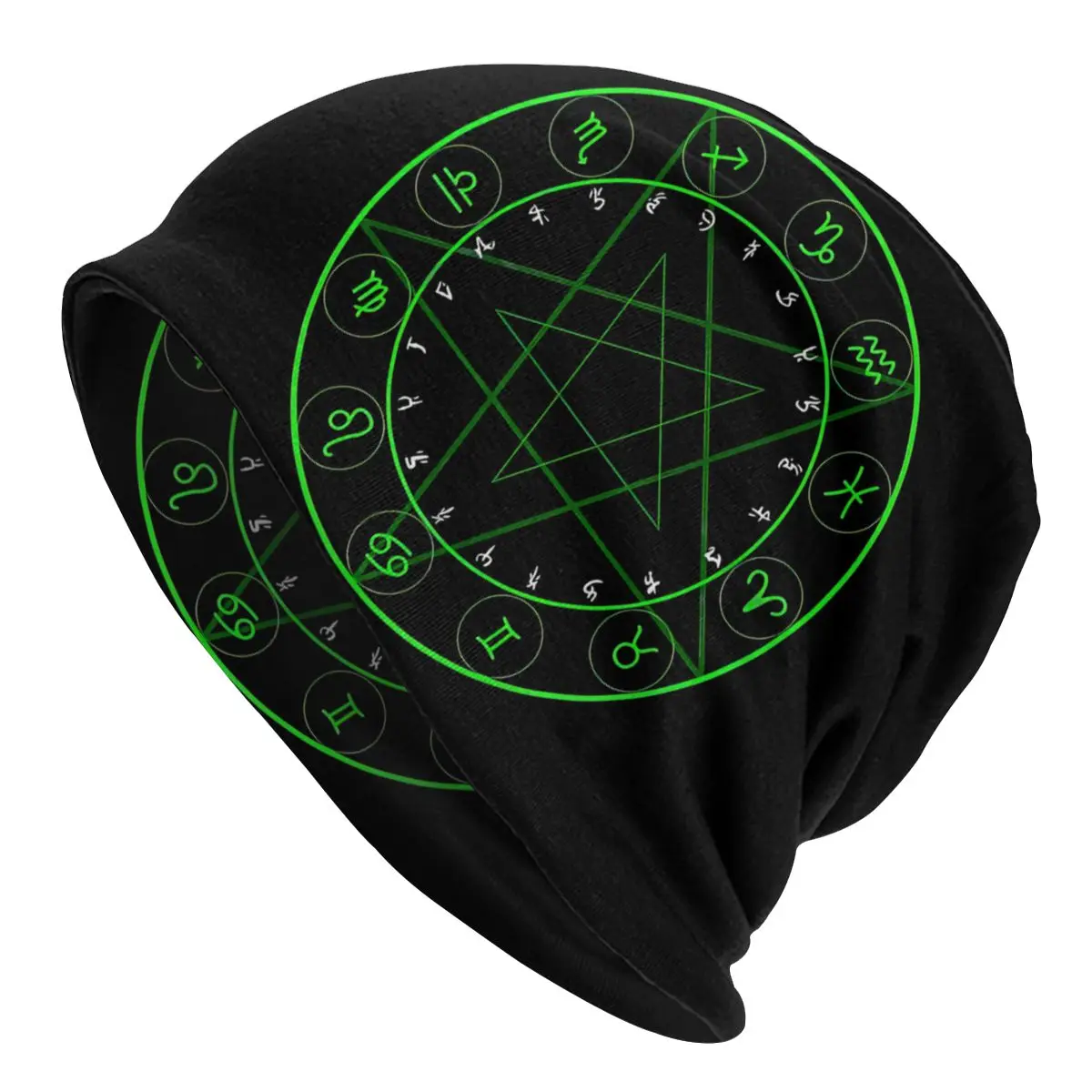 Necronomi Clock Abyssal Fashion Thin Bonnet For Men Women Cthulhu Skullies Beanies Ski Caps