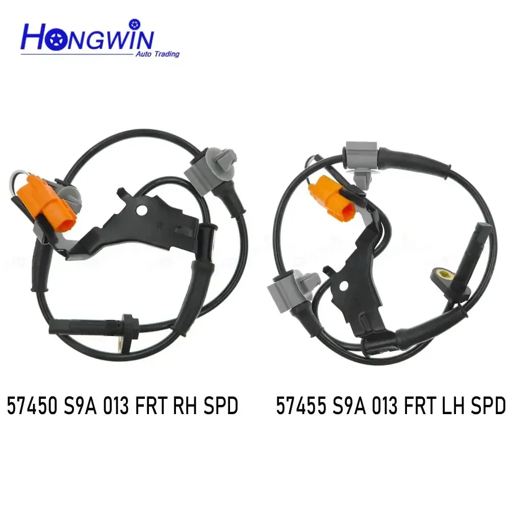 Nuevo juego de Sensor ABS de velocidad de rueda delantera izquierda derecha para Honda CRV CR-V 2 3 2,0 2,2 2,4 2001-2006 57450-S9A-013 57455-S9A-013 ALS1086