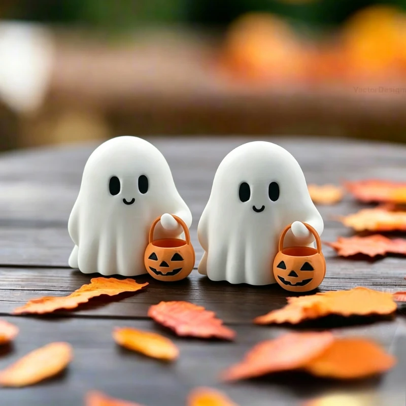 3D Printing Ghosting - 2 piezas de pequeños fantasmas adorables