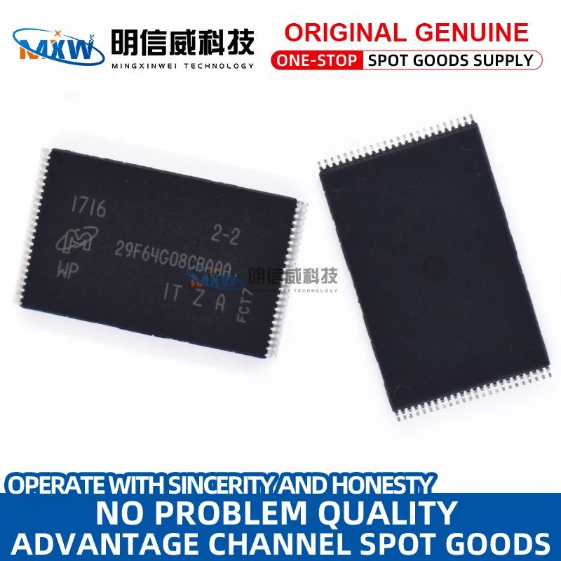 100%new MT29F64G08CBAAAWP-ITZ:A MT29F64G08CBABAWP:B MT29F128G08CFAAAWP:A Storage device Flash Memory Original