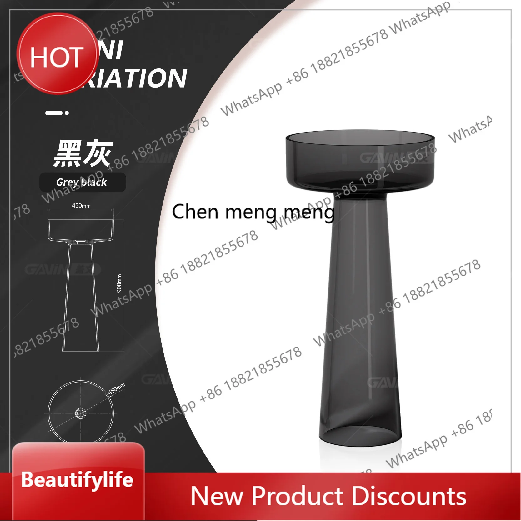 

zq10 Integrated floor-to-ceiling wash basin Color transparent column basin Resin hotel wash table customization