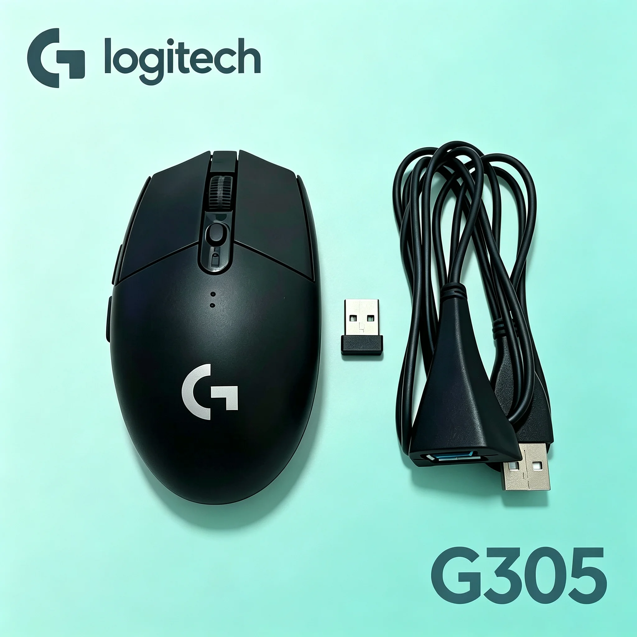 Wireless Gaming Mouse Logitech G305 LIGHTSPEED, Comes With USB Extension Cable For Reliable Connection, Great For PUBG CS2 VALOR