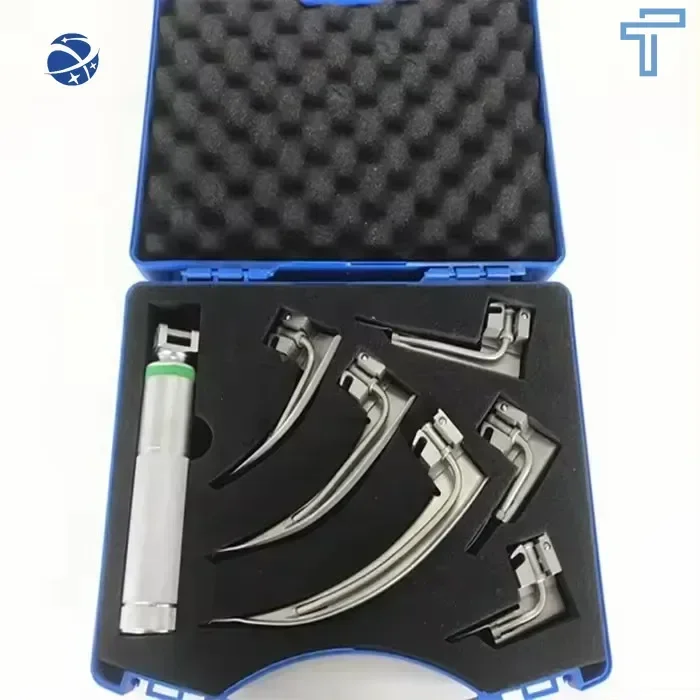 Original brand new！Am·ain Best Diagnostic Instrument fiber optic ENT Surgical Maci·ntosh Lamp Laryngoscope Set For Adult