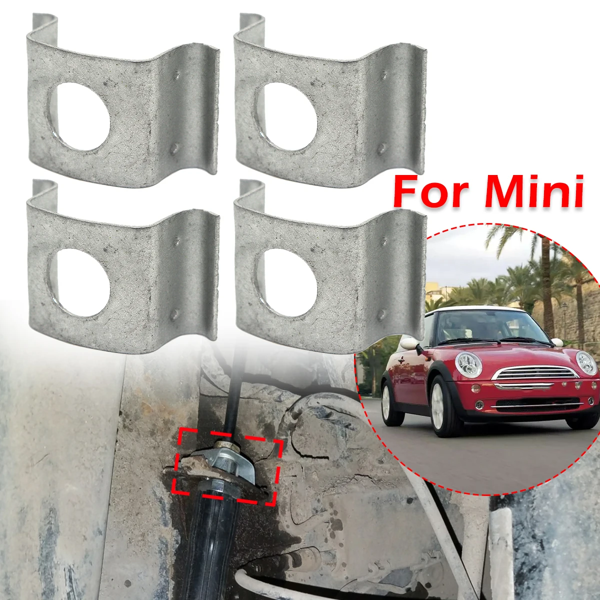 

Car Brake Hose Line Fixing Securing Clips Bracket Retaining Rivets Spring Repair kit For Mini Clubman R55 R56 R57 R50 R52 R53