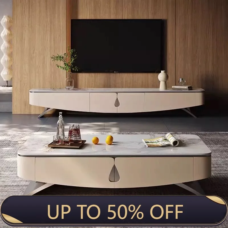Luxury Compact Durable TV Stand Stable Support Sleek Practical TV Cabinet Media Storage Estante TV Living Room Furniture