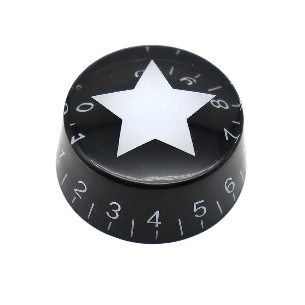 4 stücke/3 stücke Gitarre Top Hat Knöpfe Stern Muster Geschwindigkeit Volumen Tone Control Knöpfe für LP ST SQ elektrische Gitarre Teile – Detail 4
