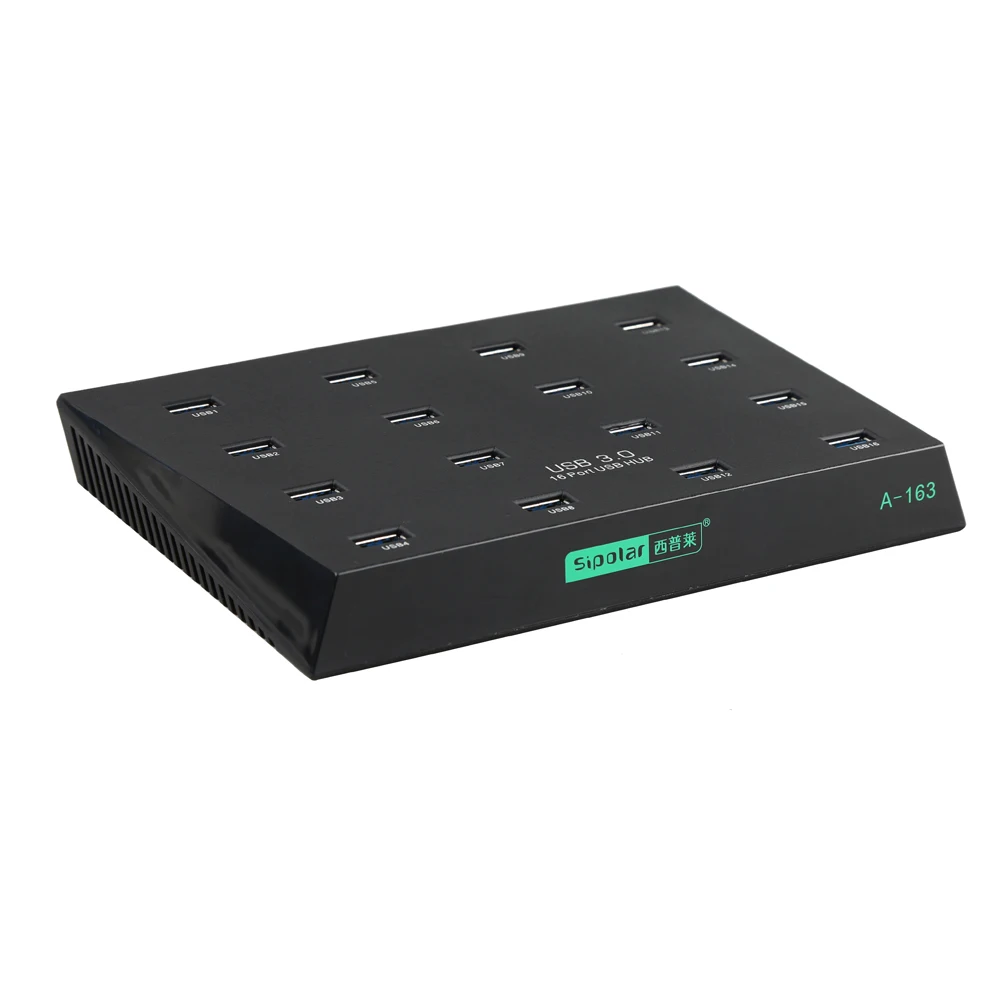 

Sipolar A-163 16 Ports High Speed USB 3.0 Duplicator Hub for USB Disk TF Card