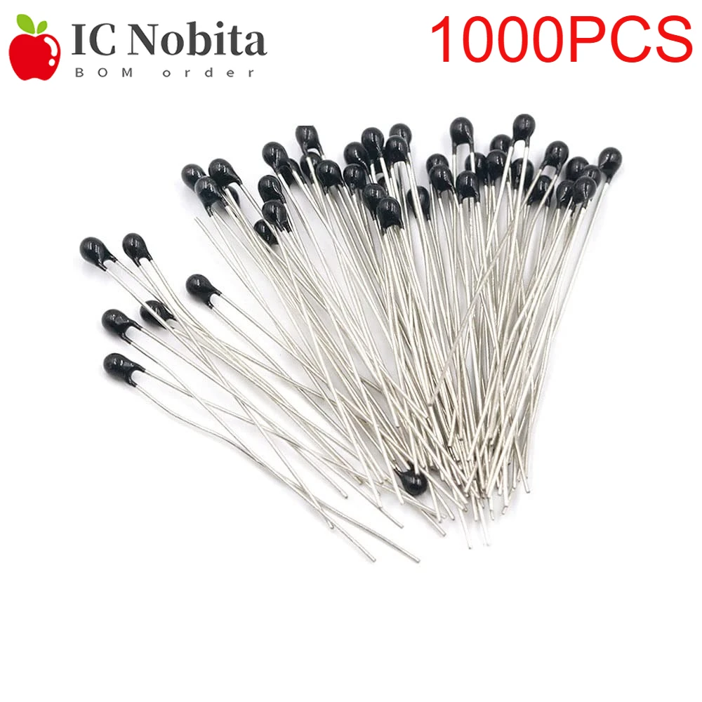 1000 Uds termistor NTC MF52AT 1K-500K (3950K, 5%) – MF52A tipo cabezal de combinación de espinillas para Sensor de temperatura MF52