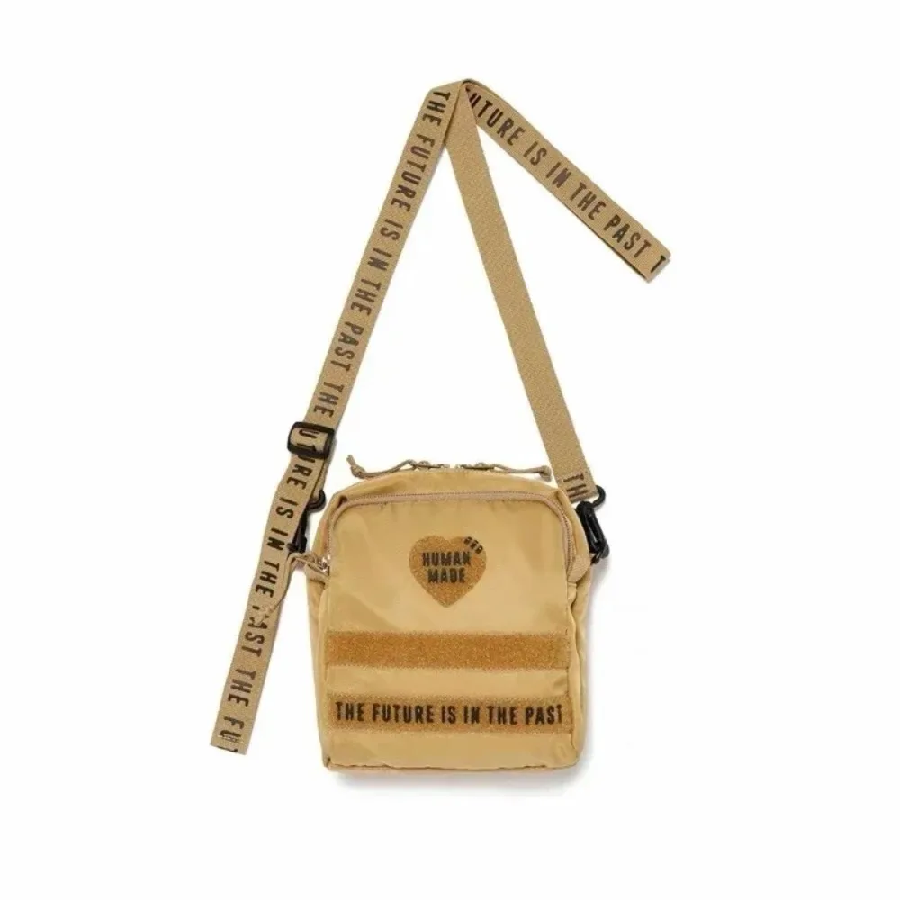 2026 Human Made Unisex Nylon Shoulder Bag, Practical Lightweight Tricolor Waist Bag, Casual Crossbody Bag for Daily Commuting