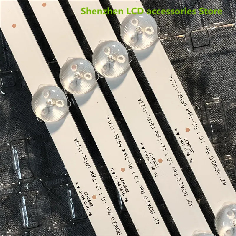 12 Cái/lô Cho Skyworth 42E380S Màn Hình LCD Có Đèn Nền Đèn Thanh 6637L-0017A LC420DUN [SF]] [[U3] R1 + L1 = 83.2 Cm R2 + L2 = 83.2 Cm