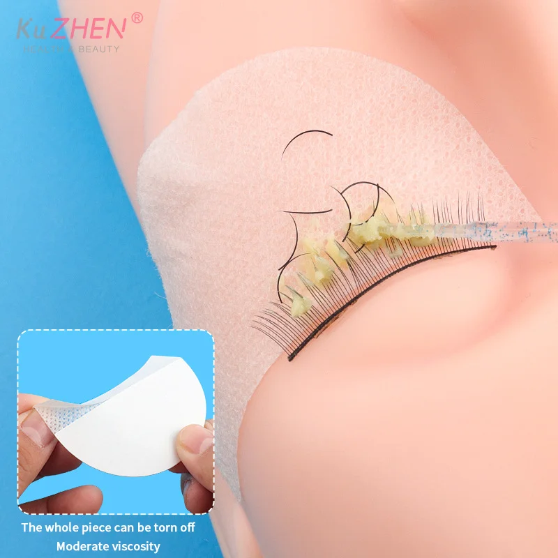 40/50Pc Non-woven Disposable Cotton Eyelashes Patch Sticker Removing False Lash Eye Pad Patch Eyelash Extension Pad Women Makeup
