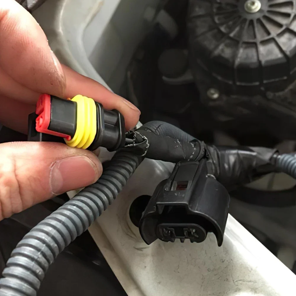 2 Pin Waterproof Connector Electrical Terminal ConnectorWith Wire Suitable for Cars Ships Car Wire Electrical Connectors Plug