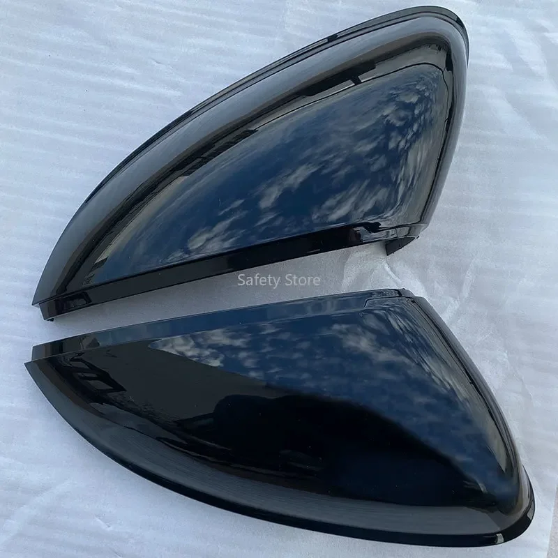 Un par adecuado para Volkswagen High 7 Bora Lingdu New Passat Sagitar Lavida carcasa de espejo retrovisor negro