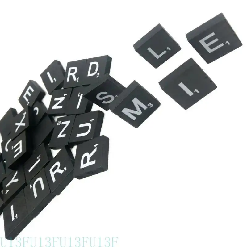 Gói U13F gồm 100 bảng chữ cái Khối Gỗ Puzzle Tiles Đồ chơi dễ dàng nắm bắt cho trẻ học