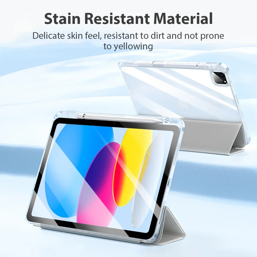 لجهاز iPad A16 Air 11th M3 M2 6 5 4 3 10 9 10th 9 8 7th Generation Funda iPad Pro M5 11 13 M4 12.9 " Mini 7 A17 حافظة أكريليك