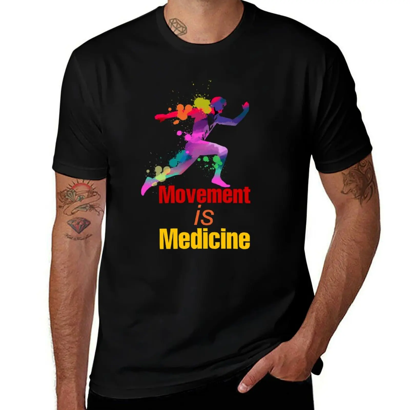 Rehabilitation Medicine. Physiatry. movement is medicine T-Shirt man clothes graphic t shirts mens plain t shirts