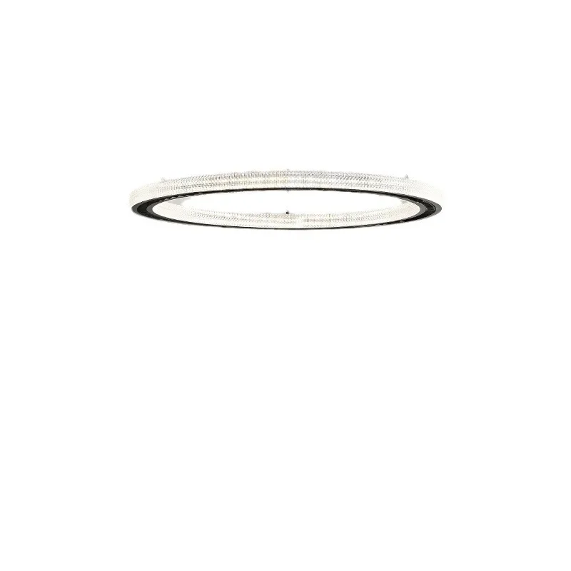 

Italian minimalist atmosphere living room chandelier, simple modern hall round high-end all-copper lamps